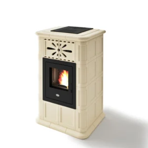 Soba pe peleti Maria 5-13.8 kw Crem - cahle teracota