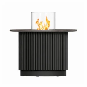 Masa Core 400 Neagra cu blat din quartz si arzator bio