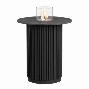 Masa Core 785 Neagra cu blat din quartz si arzator bio