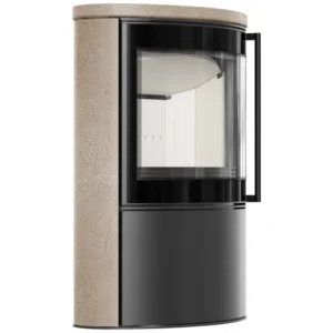 Soba Bjorn 7kW ceramica Gold Satin cu capac ceramic