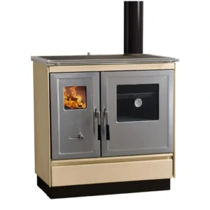 Soba de gatit pe lemne - ARES R - Crem LUX