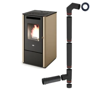 SOBA PELETI 2.5-9.5 KW - KALI TORTORA + piese racordare