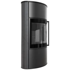 Soba Bjorn High 7kW ceramica Grafite Satin cu capac otel - samota neagra