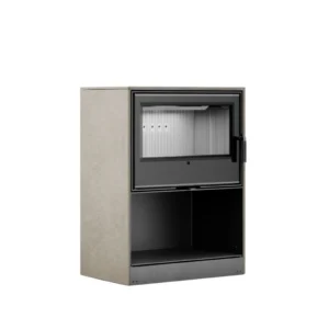 Soba FORLI 70 din otel, cu finisaj din quart sinterizat - Crem