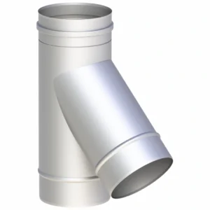 Racord 45 grade fi150 + protectie condens - Inox 316L perete simplu 0,6 mm