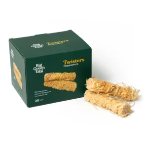 Aprinzatoare rasucite Big Green Egg Twisters Firestarters - 20 bucati