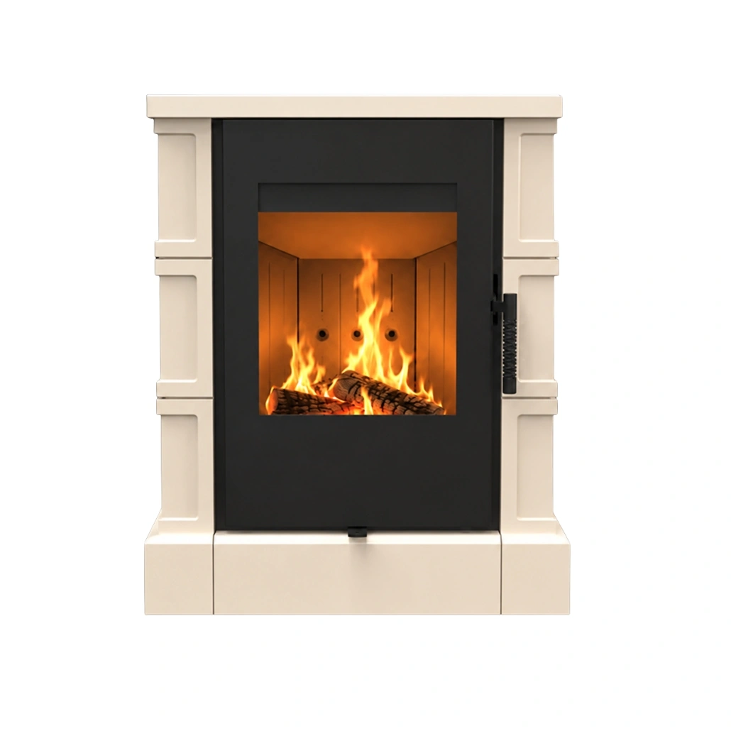 Soba Torir cu cahle crem 7kW – Samota neagra