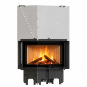 Focar MILANO 14 kW, sticla stanga - deschidere verticala
