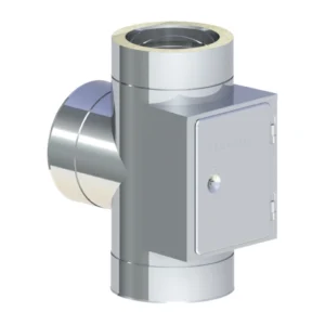 Racord T Tub inox izolat cu usa vizitare - DW ECO FI130 - 90GR