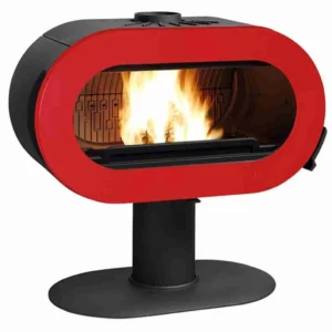 Soba fonta pe picior Fifty 175 kg - 10 kW - Rosu