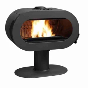 Soba fonta pe picior Fifty 175kg - 10 kW - Negru