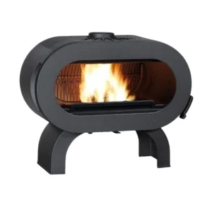 Soba fonta Fifty Arche 175 kg - 10 kW - Negru