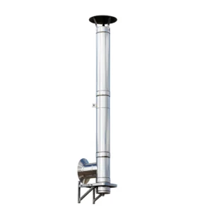 Kit cos fum Jeremias DW-Eco 2.0 din inox, FI300, 6.3ML, racord la 90GR, cu palarie