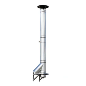Kit cos fum Jeremias DW-Eco 2.0 din inox, FI130, 8.7ML, racord la 45GR, cu palarie