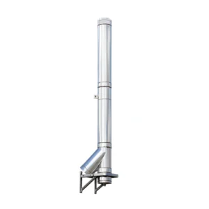Kit cos fum Jeremias DW-Eco 2.0 din inox, FI130, 8.7ML, racord la 45GR