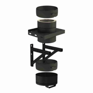 Kit elemente baza cos fum DW-Black - suspendat - scurgere jos - 130