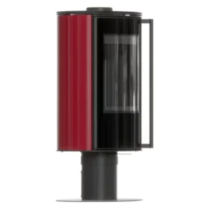Soba otel Erik cu cahle 5.5kW Bordo - Samota neagra